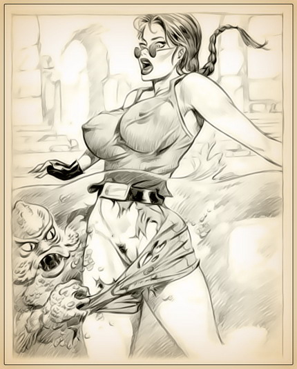 I Draw Porn Comics Fan Blog Big Tits Drawings Nude Lara Croft